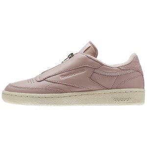 Reebok Club C 85 Zip Turnschuhe Damen - Rosa/Weiß/Silber - DE 132-VBA